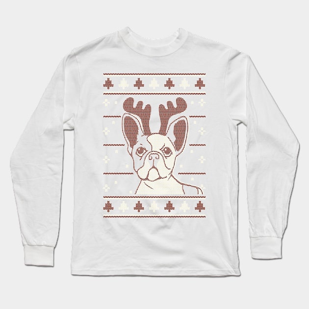 christmas dog ugly sweater Long Sleeve T-Shirt by Babyborn